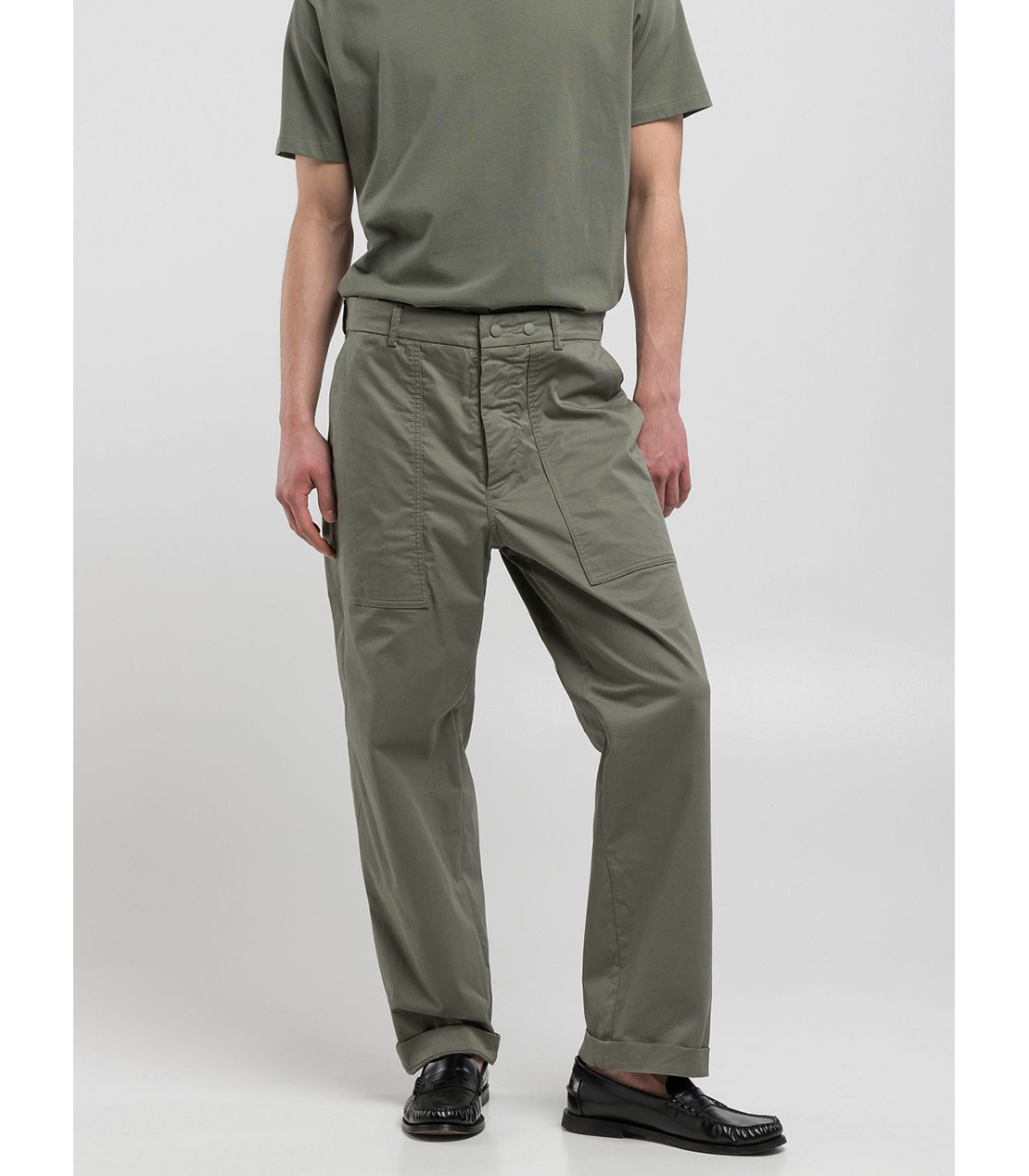 リラックスフィット コットンツイルカーゴパンツ 詳細画像 ミリタリー 2